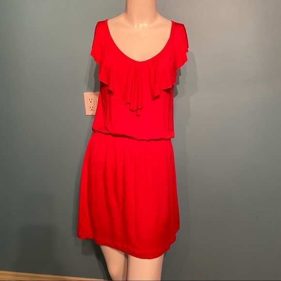 Guess Dresses & Skirts - Guess women’s red ruffled sun dress in size  x-small